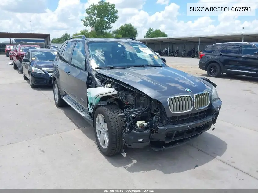 2012 BMW X5 xDrive35D VIN: 5UXZW0C58CL667591 Lot: 42572816