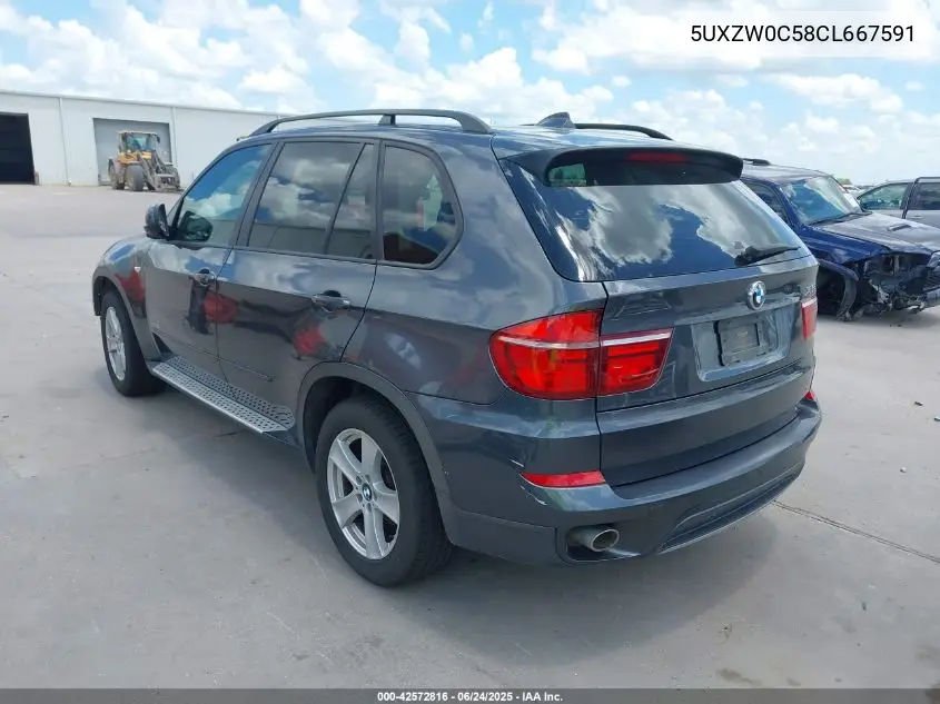 2012 BMW X5 xDrive35D VIN: 5UXZW0C58CL667591 Lot: 42572816
