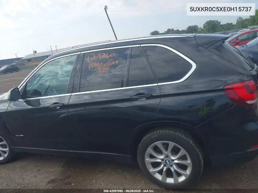2014 BMW X5 xDrive35I VIN: 5UXKR0C5XE0H15737 Lot: 42597060