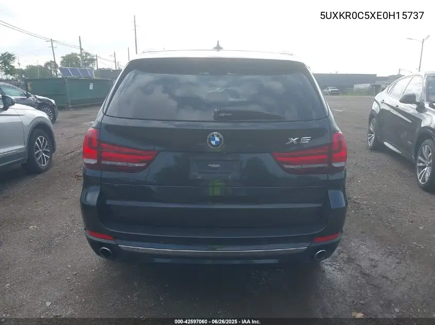 2014 BMW X5 xDrive35I VIN: 5UXKR0C5XE0H15737 Lot: 42597060