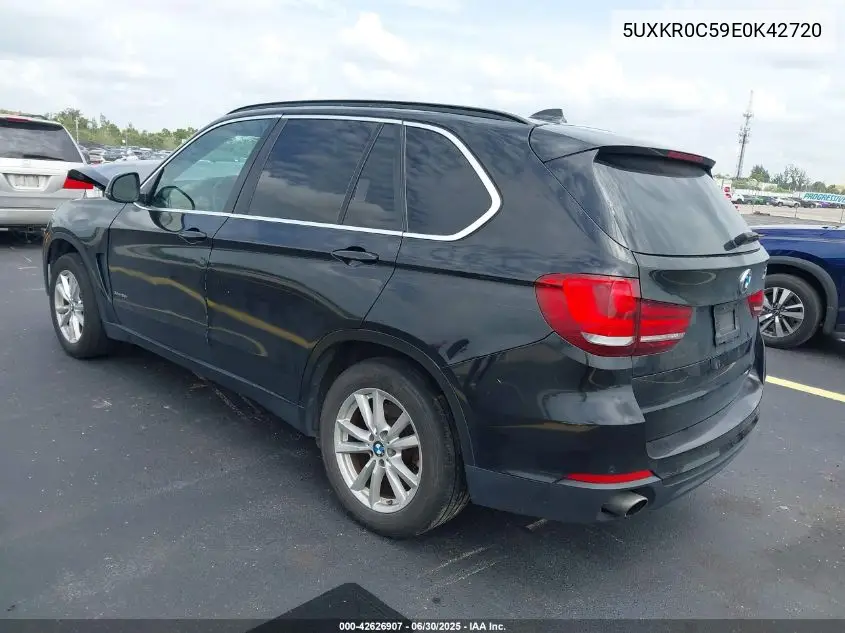 2014 BMW X5 xDrive35I VIN: 5UXKR0C59E0K42720 Lot: 42626907