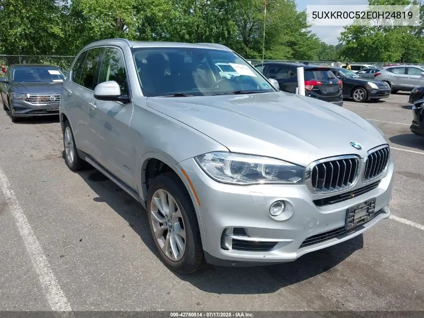 2014 BMW X5 xDrive35I VIN: 5UXKR0C52E0H24819 Lot: 42760514