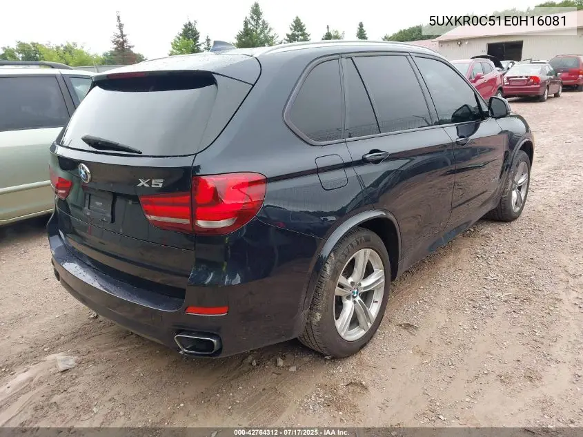 2014 BMW X5 xDrive35I VIN: 5UXKR0C51E0H16081 Lot: 42764312