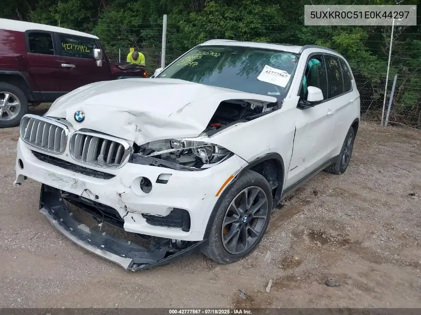 2014 BMW X5 xDrive35I VIN: 5UXKR0C51E0K44297 Lot: 42777567
