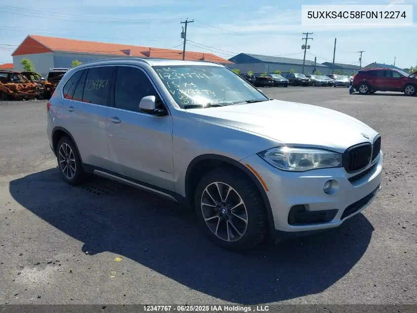 2015 BMW X5 xDrive35D VIN: 5UXKS4C58F0N12274 Lot: 12347767