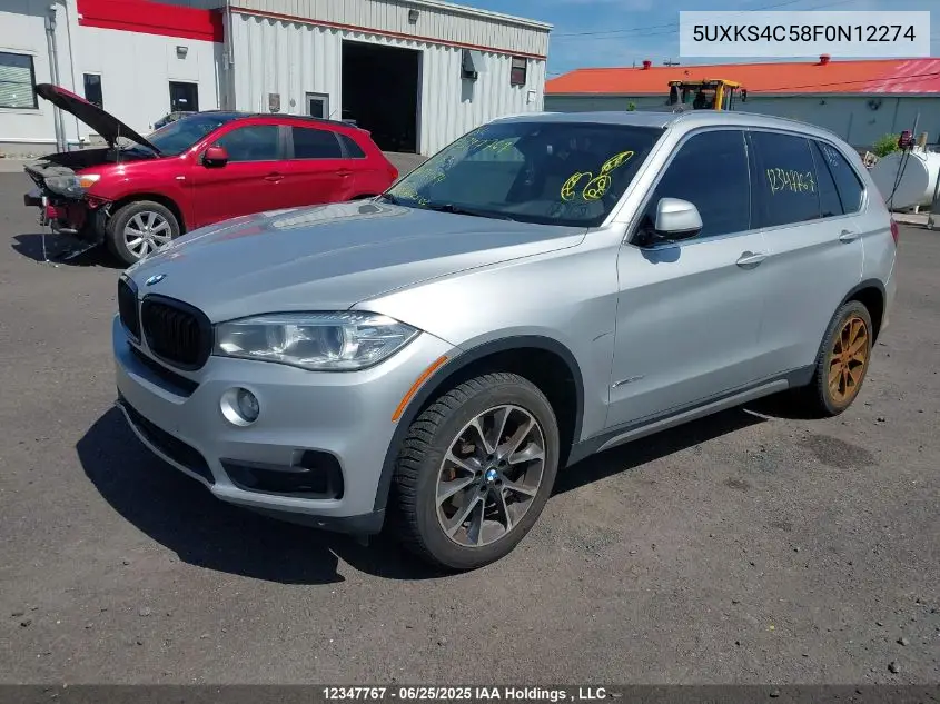 2015 BMW X5 xDrive35D VIN: 5UXKS4C58F0N12274 Lot: 12347767