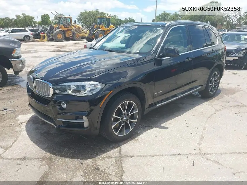 2015 BMW X5 xDrive35I VIN: 5UXKR0C50F0K52358 Lot: 42260149
