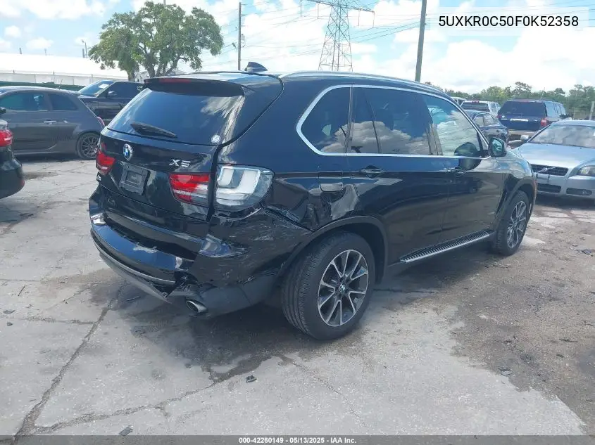 2015 BMW X5 xDrive35I VIN: 5UXKR0C50F0K52358 Lot: 42260149