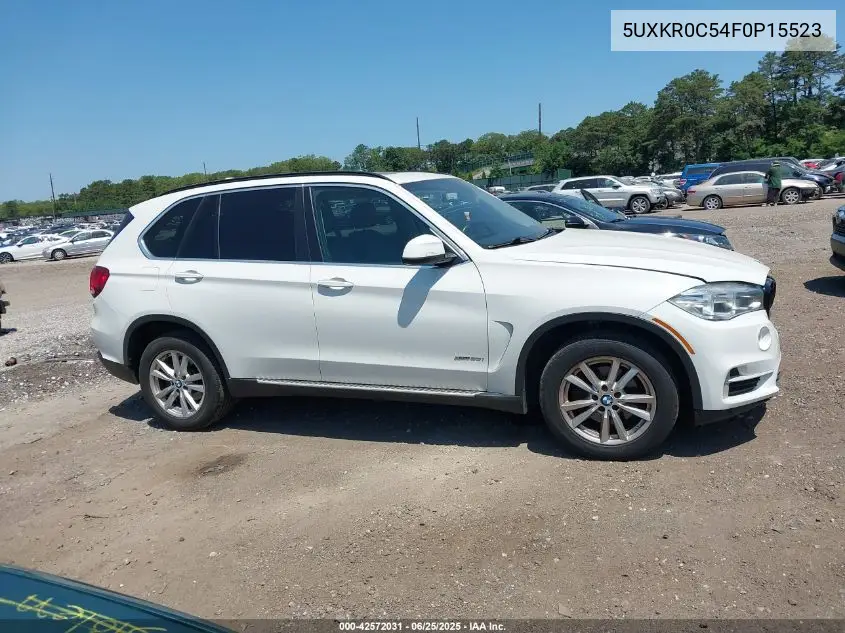 2015 BMW X5 xDrive35I VIN: 5UXKR0C54F0P15523 Lot: 42572031