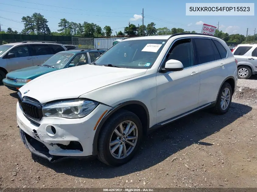 2015 BMW X5 xDrive35I VIN: 5UXKR0C54F0P15523 Lot: 42572031