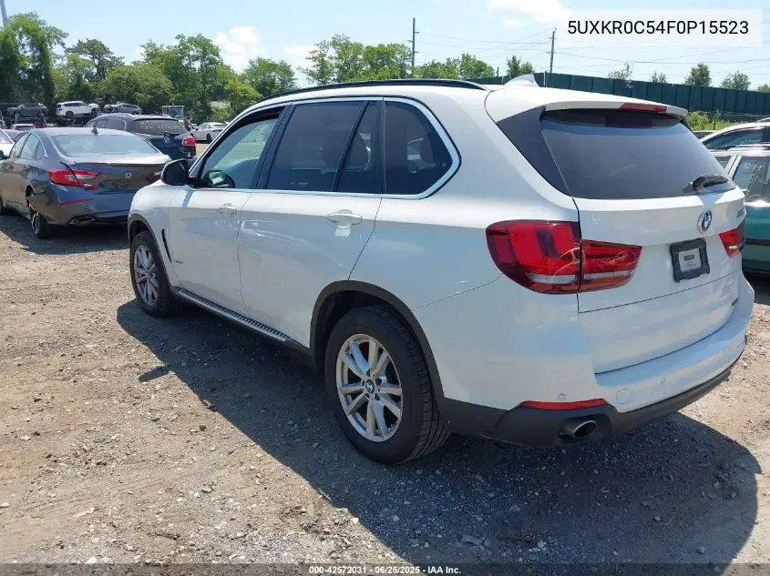 2015 BMW X5 xDrive35I VIN: 5UXKR0C54F0P15523 Lot: 42572031