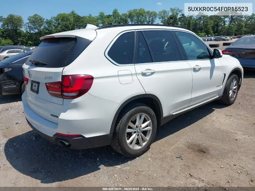 2015 BMW X5 xDrive35I VIN: 5UXKR0C54F0P15523 Lot: 42572031