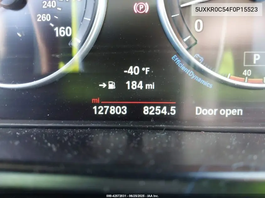 2015 BMW X5 xDrive35I VIN: 5UXKR0C54F0P15523 Lot: 42572031