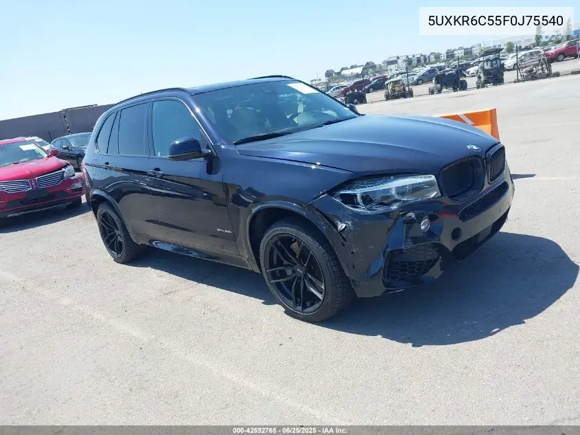 2015 BMW X5 xDrive50I VIN: 5UXKR6C55F0J75540 Lot: 42592765