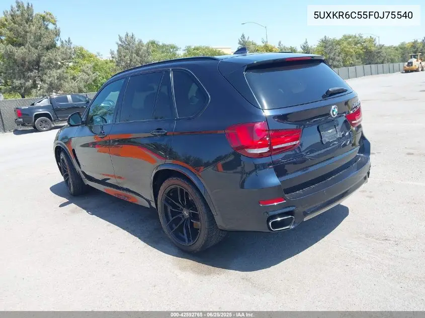 2015 BMW X5 xDrive50I VIN: 5UXKR6C55F0J75540 Lot: 42592765