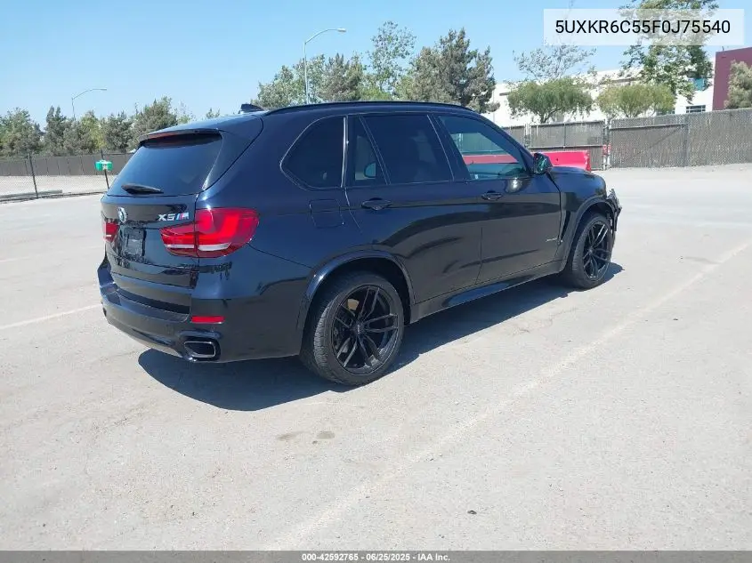 2015 BMW X5 xDrive50I VIN: 5UXKR6C55F0J75540 Lot: 42592765