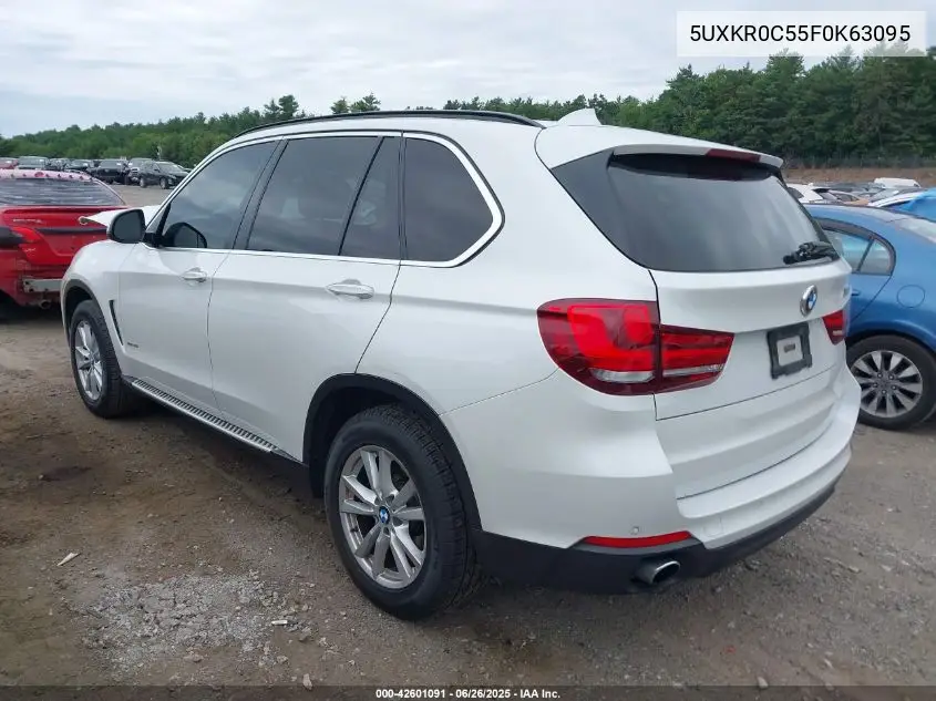 2015 BMW X5 xDrive35I VIN: 5UXKR0C55F0K63095 Lot: 42601091