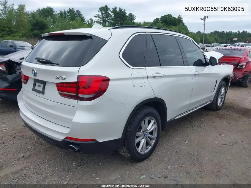 2015 BMW X5 xDrive35I VIN: 5UXKR0C55F0K63095 Lot: 42601091