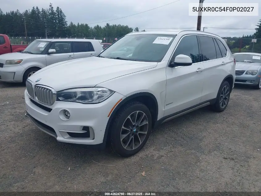2015 BMW X5 xDrive35I VIN: 5UXKR0C54F0P02027 Lot: 42624760