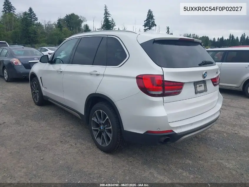 2015 BMW X5 xDrive35I VIN: 5UXKR0C54F0P02027 Lot: 42624760