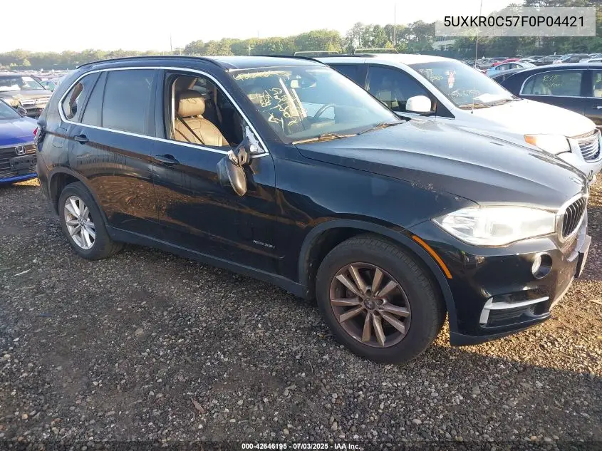 2015 BMW X5 xDrive35I VIN: 5UXKR0C57F0P04421 Lot: 42646195