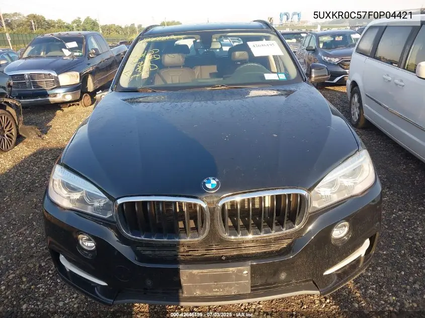 2015 BMW X5 xDrive35I VIN: 5UXKR0C57F0P04421 Lot: 42646195