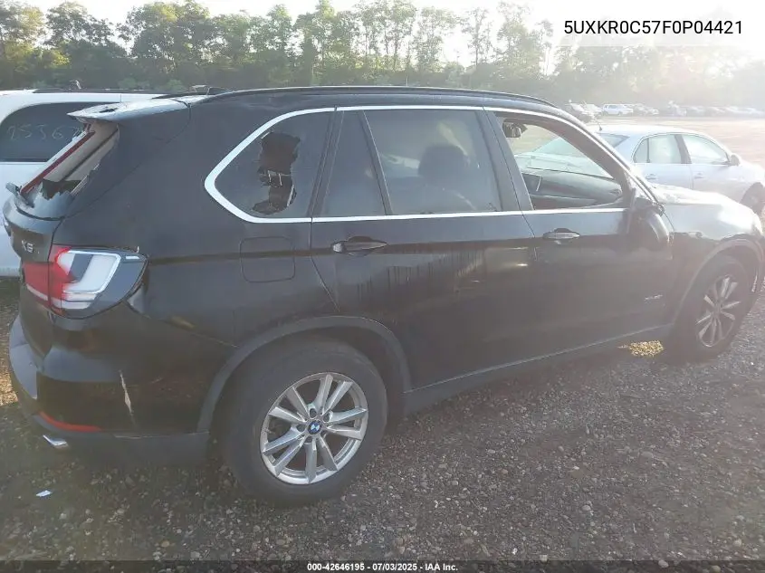 2015 BMW X5 xDrive35I VIN: 5UXKR0C57F0P04421 Lot: 42646195