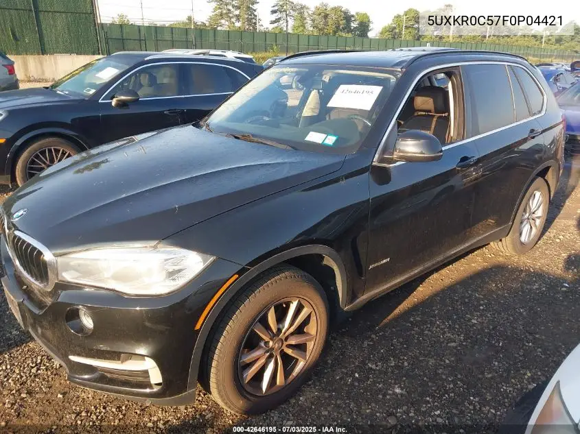 2015 BMW X5 xDrive35I VIN: 5UXKR0C57F0P04421 Lot: 42646195
