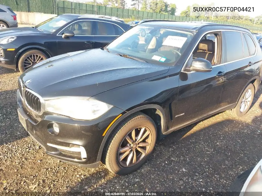 2015 BMW X5 xDrive35I VIN: 5UXKR0C57F0P04421 Lot: 42646195
