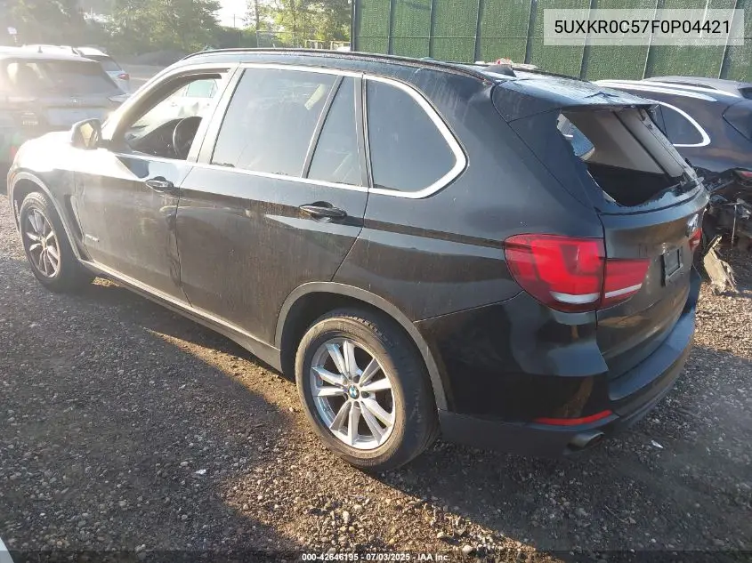 2015 BMW X5 xDrive35I VIN: 5UXKR0C57F0P04421 Lot: 42646195