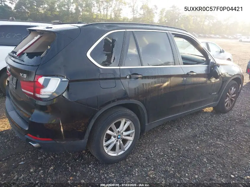 2015 BMW X5 xDrive35I VIN: 5UXKR0C57F0P04421 Lot: 42646195