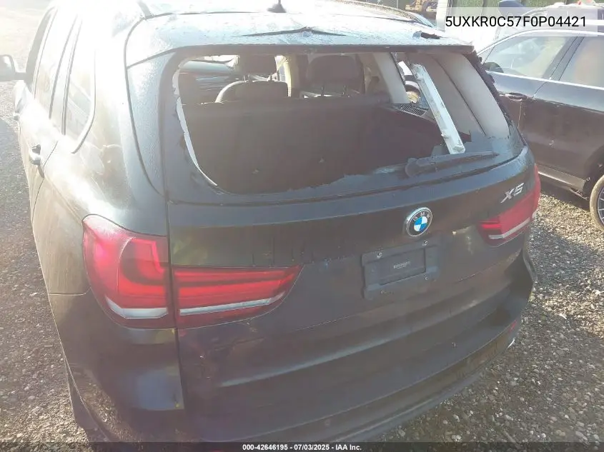 2015 BMW X5 xDrive35I VIN: 5UXKR0C57F0P04421 Lot: 42646195