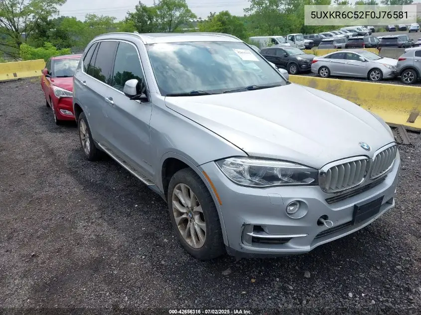 2015 BMW X5 xDrive50I VIN: 5UXKR6C52F0J76581 Lot: 42656316