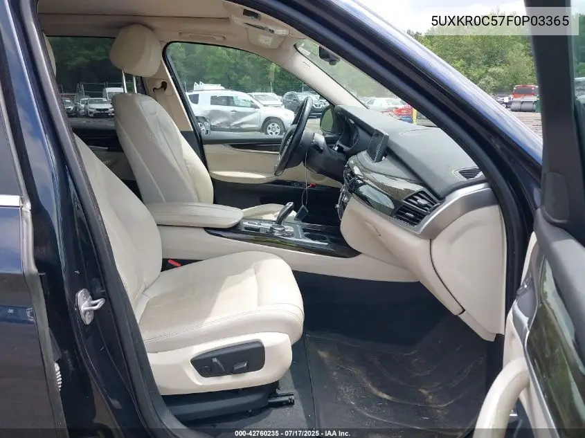 2015 BMW X5 xDrive35I VIN: 5UXKR0C57F0P03365 Lot: 42760235
