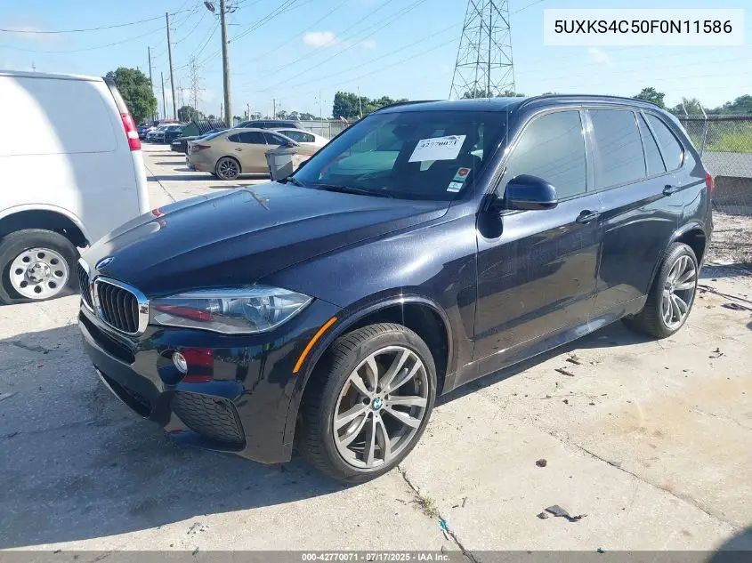 2015 BMW X5 xDrive35D VIN: 5UXKS4C50F0N11586 Lot: 42770071