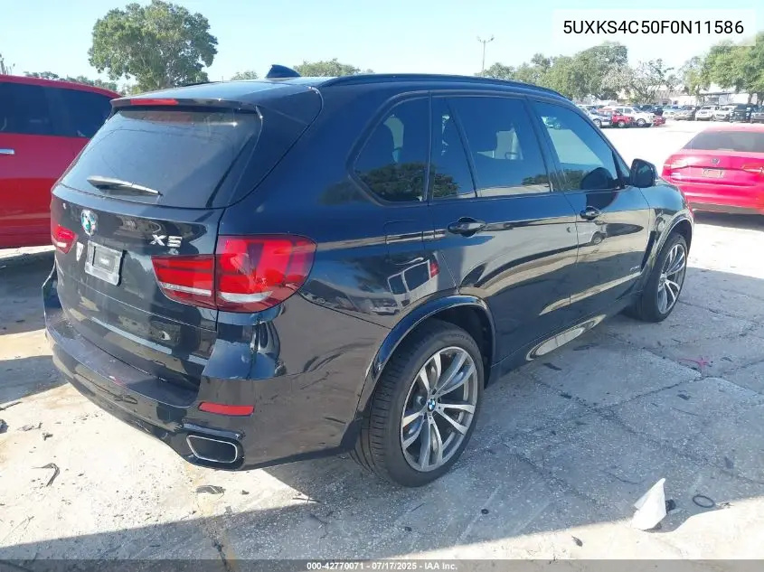 2015 BMW X5 xDrive35D VIN: 5UXKS4C50F0N11586 Lot: 42770071