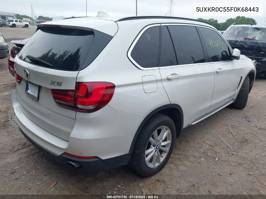 2015 BMW X5 xDrive35I VIN: 5UXKR0C55F0K68443 Lot: 42781735