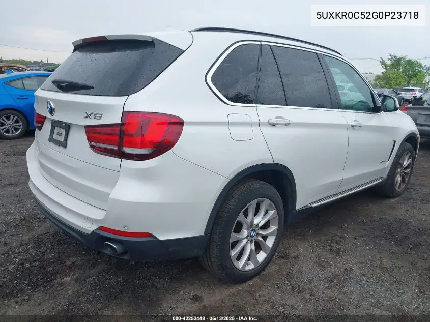 2016 BMW X5 xDrive35I VIN: 5UXKR0C52G0P23718 Lot: 42252448