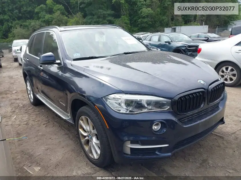 2016 BMW X5 xDrive35I VIN: 5UXKR0C52G0P32077 Lot: 42591872