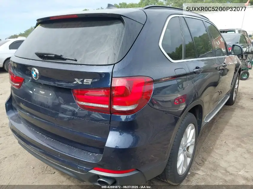 2016 BMW X5 xDrive35I VIN: 5UXKR0C52G0P32077 Lot: 42591872