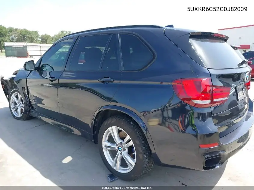 2016 BMW X5 xDrive50I VIN: 5UXKR6C52G0J82009 Lot: 42752671