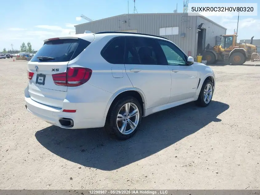2017 BMW X5 xDrive35I VIN: 5UXKR0C32H0V80320 Lot: 12298987