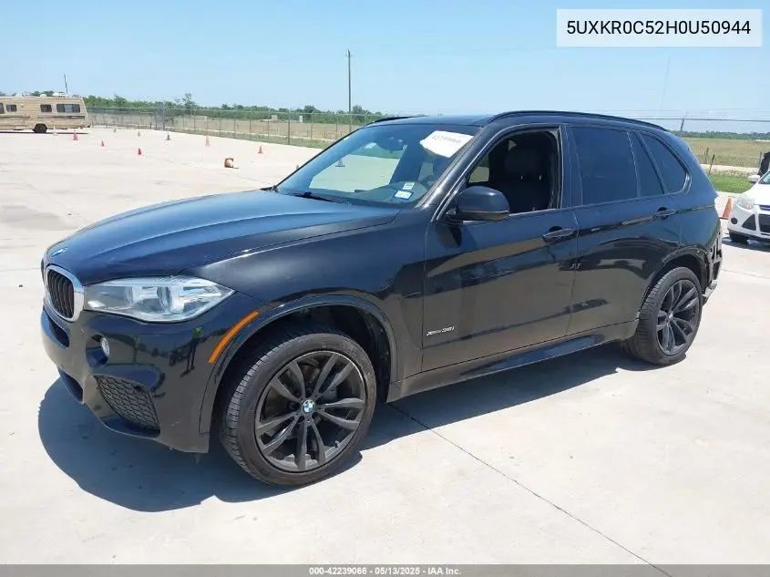 2017 BMW X5 xDrive35I VIN: 5UXKR0C52H0U50944 Lot: 42239066