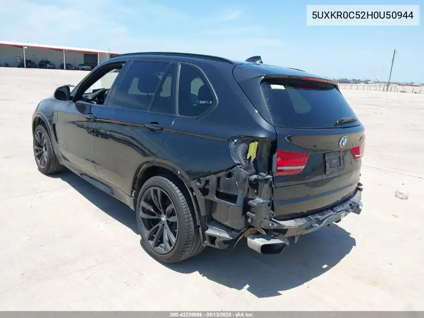 2017 BMW X5 xDrive35I VIN: 5UXKR0C52H0U50944 Lot: 42239066