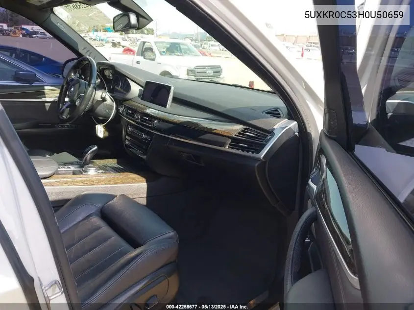 2017 BMW X5 xDrive35I VIN: 5UXKR0C53H0U50659 Lot: 42258677