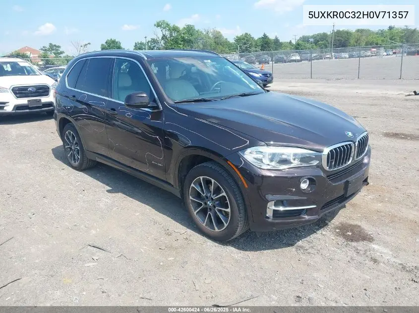2017 BMW X5 xDrive35I VIN: 5UXKR0C32H0V71357 Lot: 42600424
