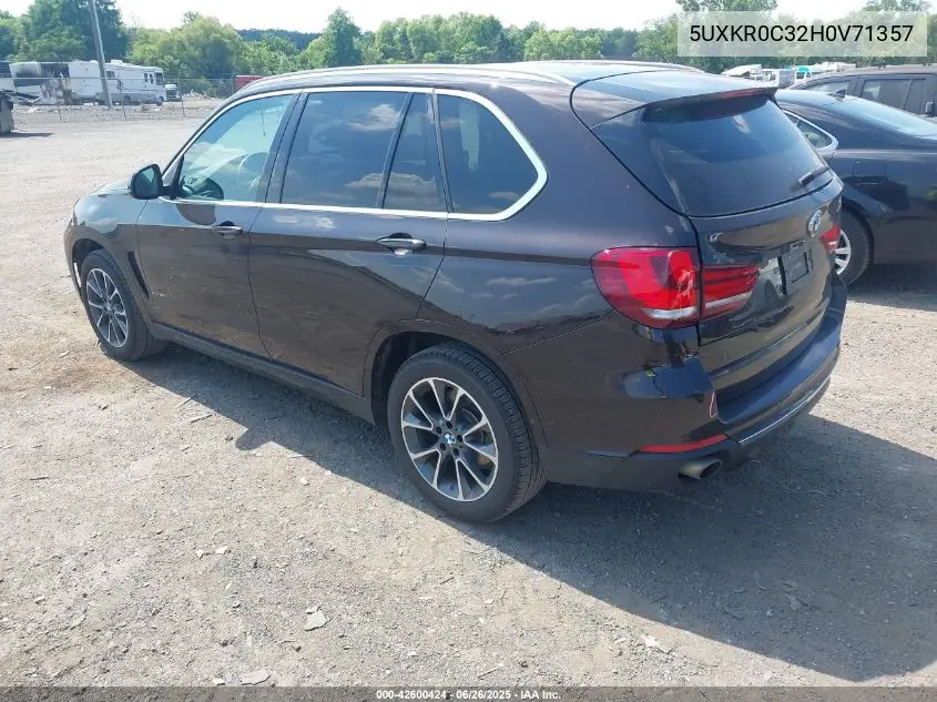 2017 BMW X5 xDrive35I VIN: 5UXKR0C32H0V71357 Lot: 42600424