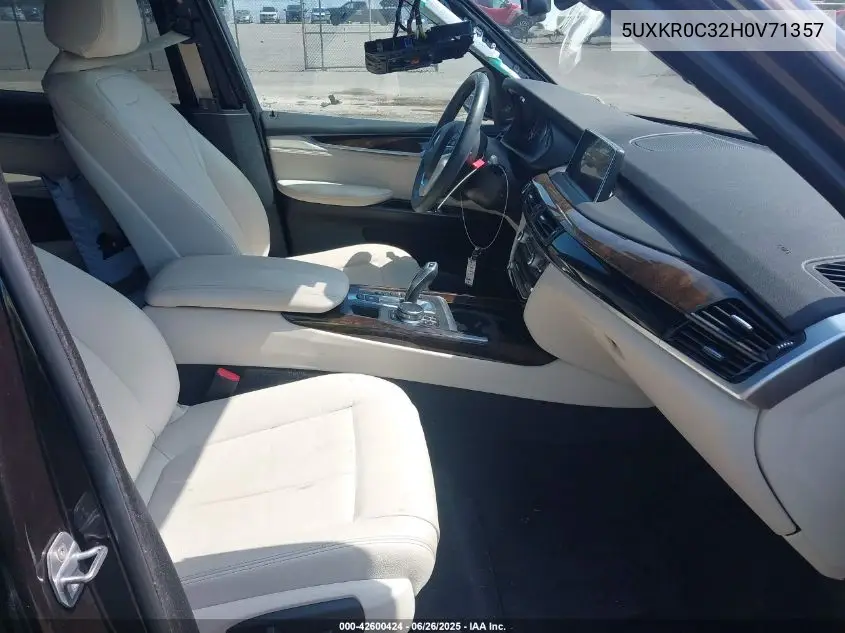 2017 BMW X5 xDrive35I VIN: 5UXKR0C32H0V71357 Lot: 42600424