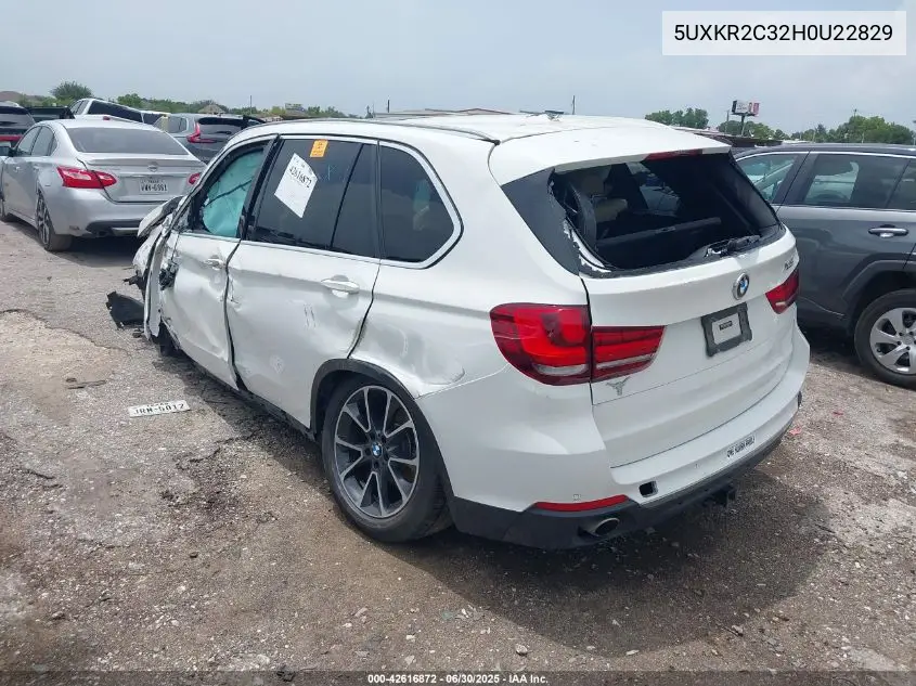 2017 BMW X5 Sdrive35I VIN: 5UXKR2C32H0U22829 Lot: 42616872