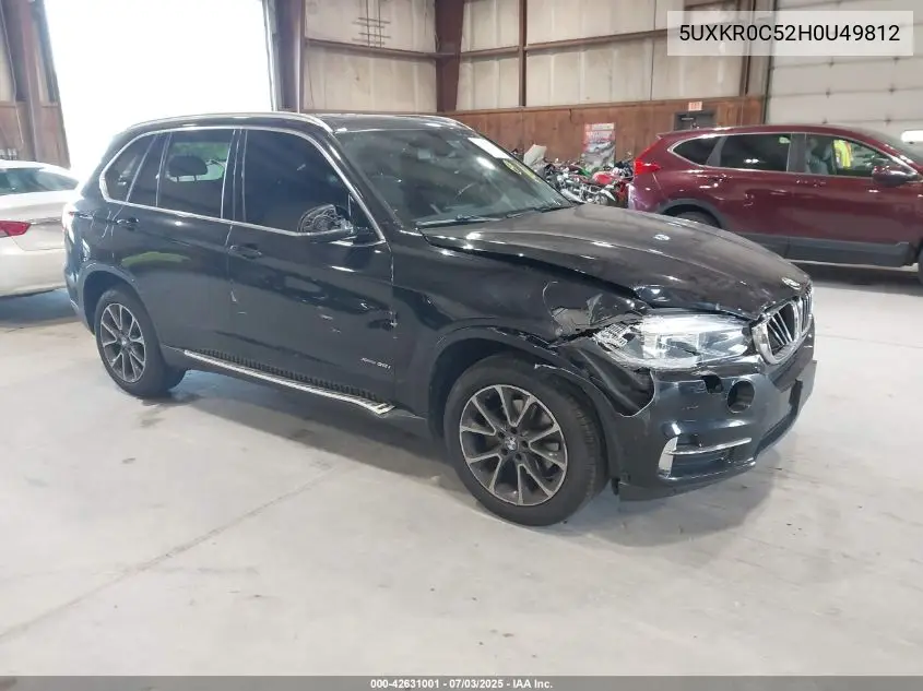 2017 BMW X5 xDrive35I VIN: 5UXKR0C52H0U49812 Lot: 42631001